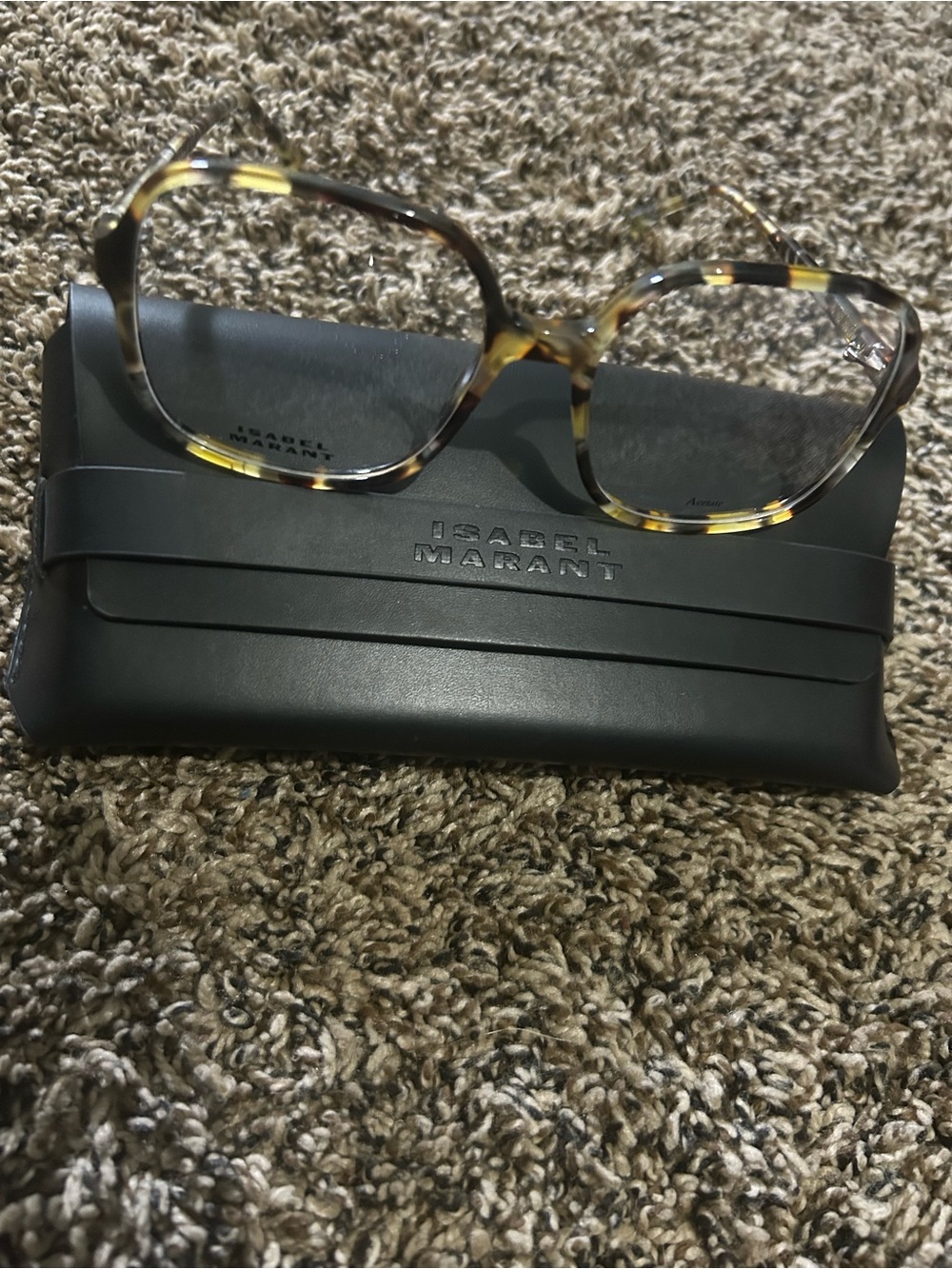 Isabel Marant Tortoise Shell Brown and Yellow Optical Glasses